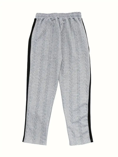 Kiana | Casual knit trousers with button accents on the sides