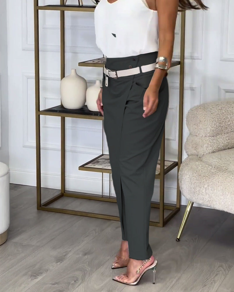 Mila | Stylish trousers with belt