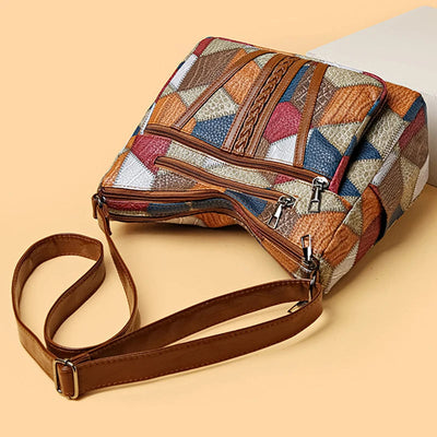 Marina | Patchwork bag made from vegan leather