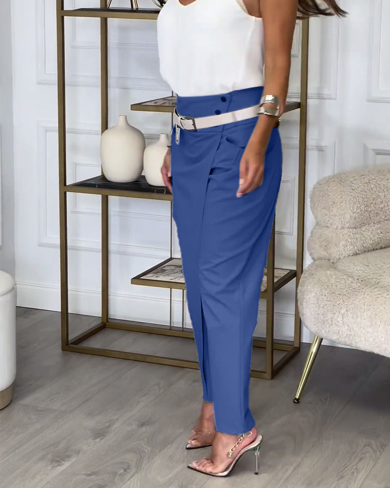 Mila | Stylish trousers with belt