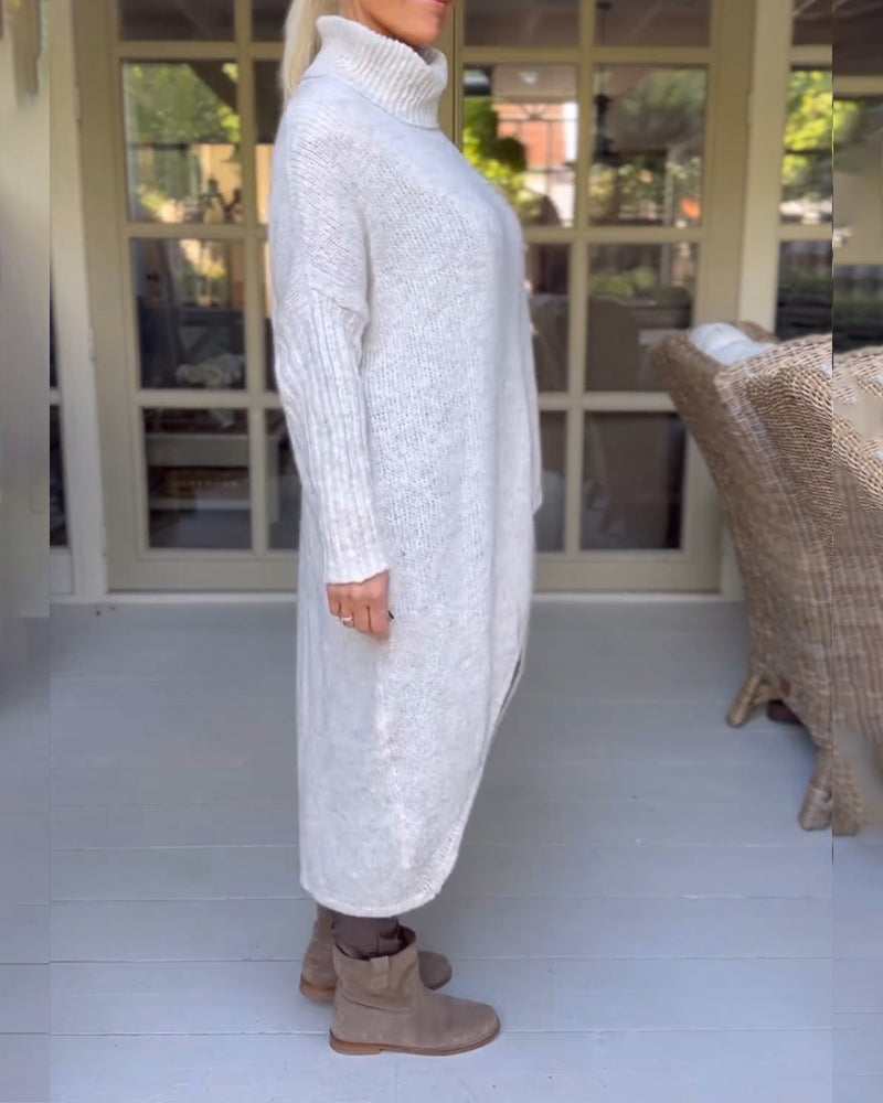 Hannah | Cosy jumper with stand-up collar and sleeves