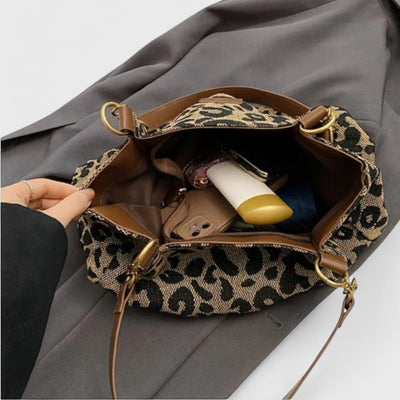 Isabelle | Large bag with elegant leopard print