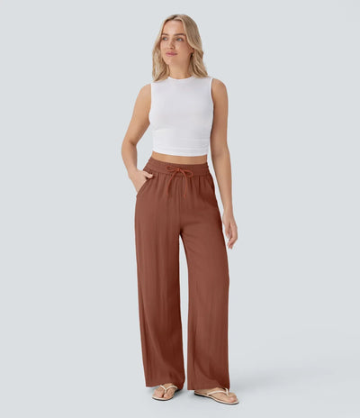 Elena | Comfortable women's linen trousers for warm days
