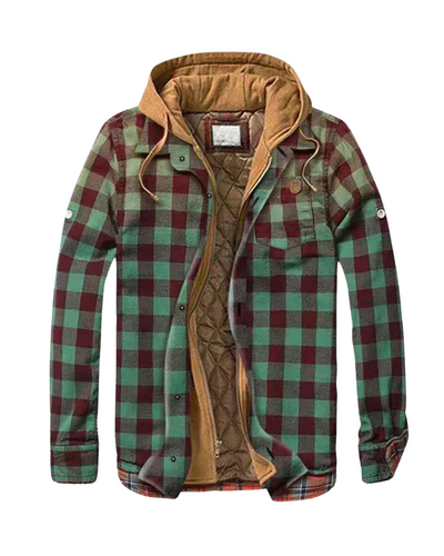 Liora | Patchwork checked jacket in a modern, trendy style