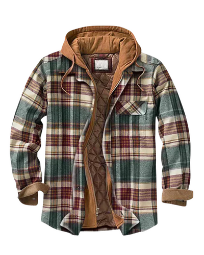 Liora | Patchwork checked jacket in a modern, trendy style