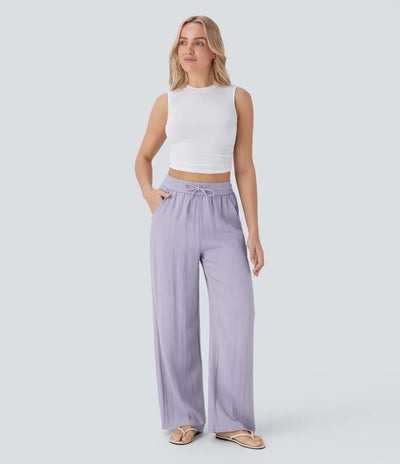 Elena | Comfortable women's linen trousers for warm days