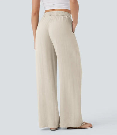 Elena | Comfortable women's linen trousers for warm days