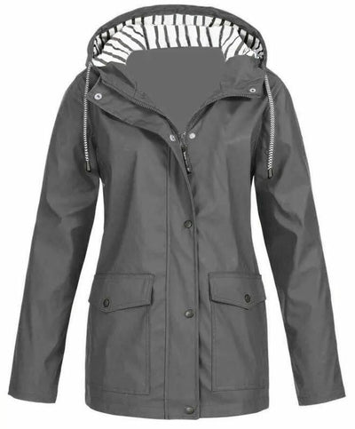 Ilektra | Elegant Long-Sleeved Waterproof Hooded Sweatshirt