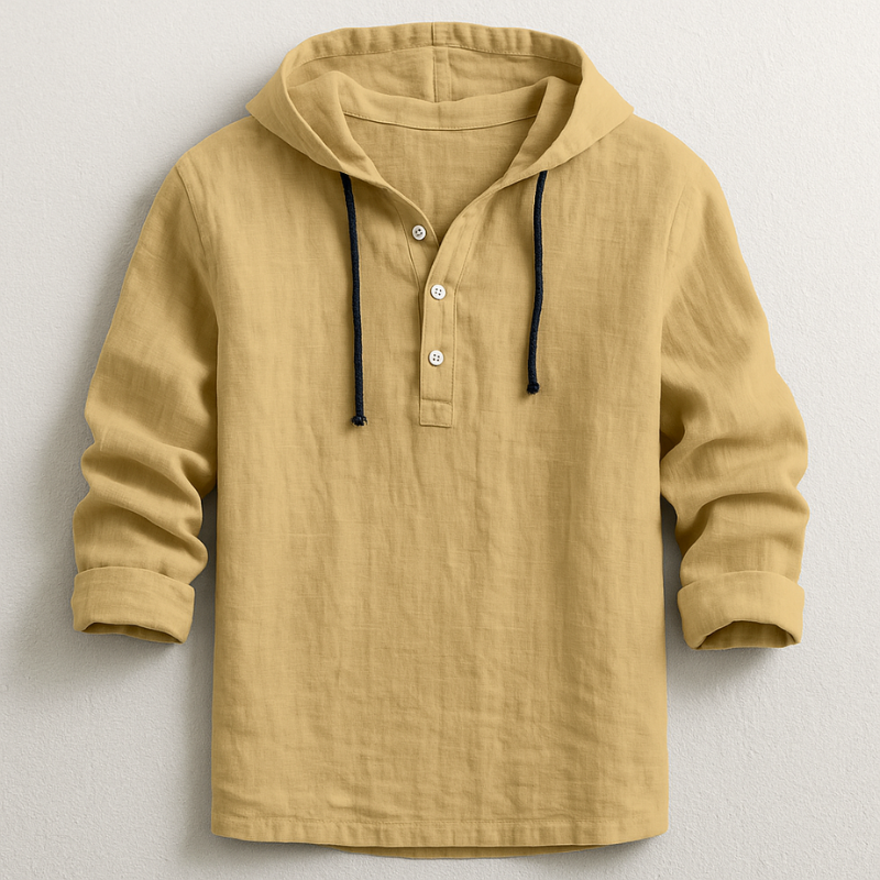Fabian | Elegant long-sleeved shirt with a modern hood