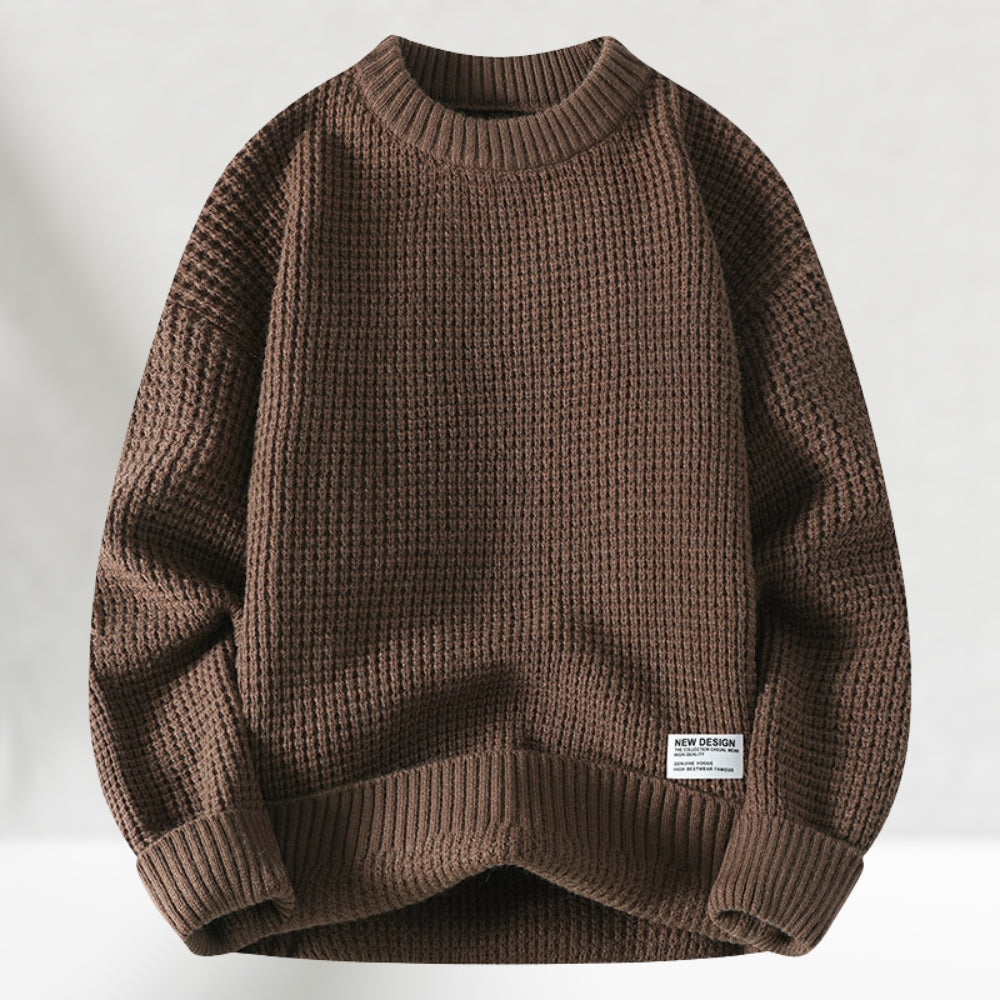 Marvin | Knitted jumper with classic round neckline