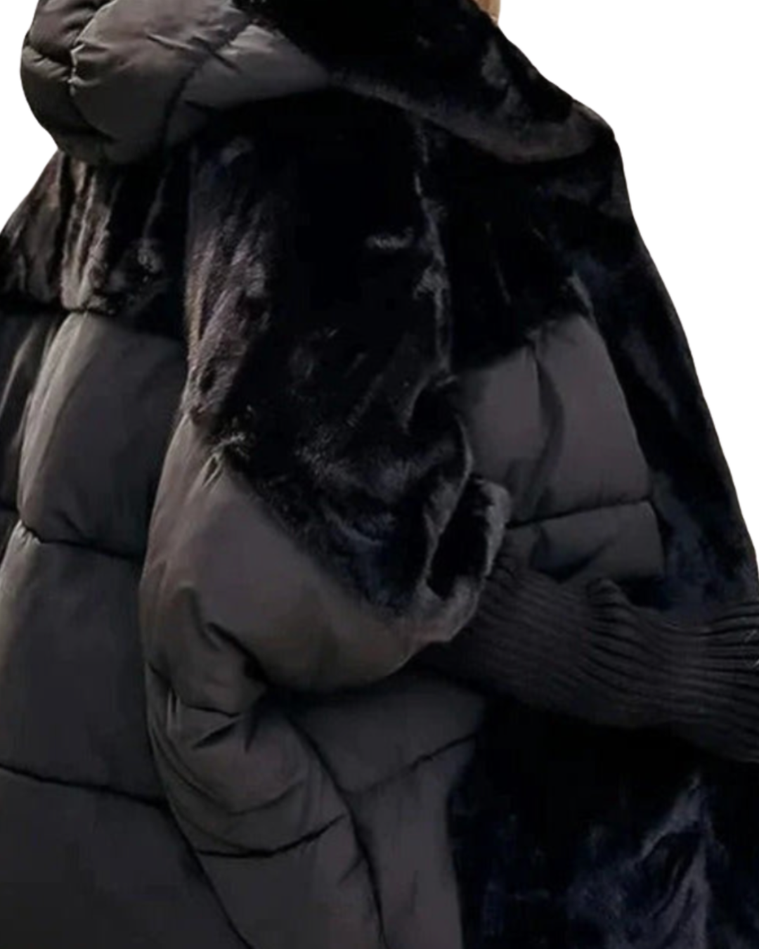 Theresa | Elegant women's winter jacket with fur hood