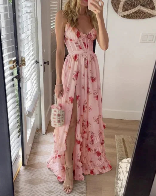 Sonja | Midi dress with floral pattern