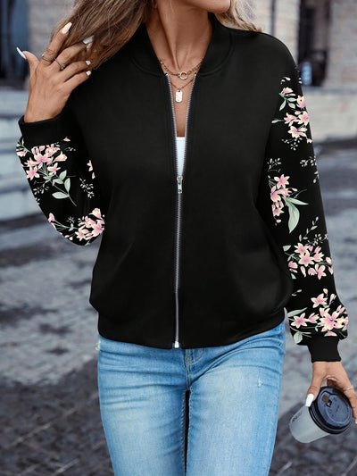 Leona | Floral bomber jacket in a trendy design