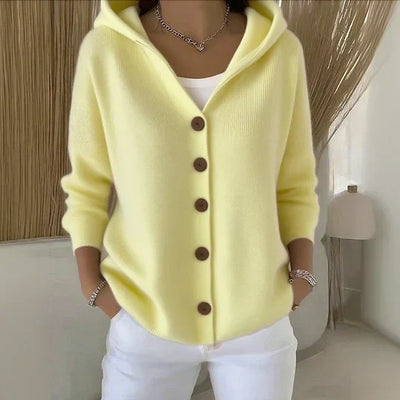 Amira | Trendy cardigan with hood in a modern look