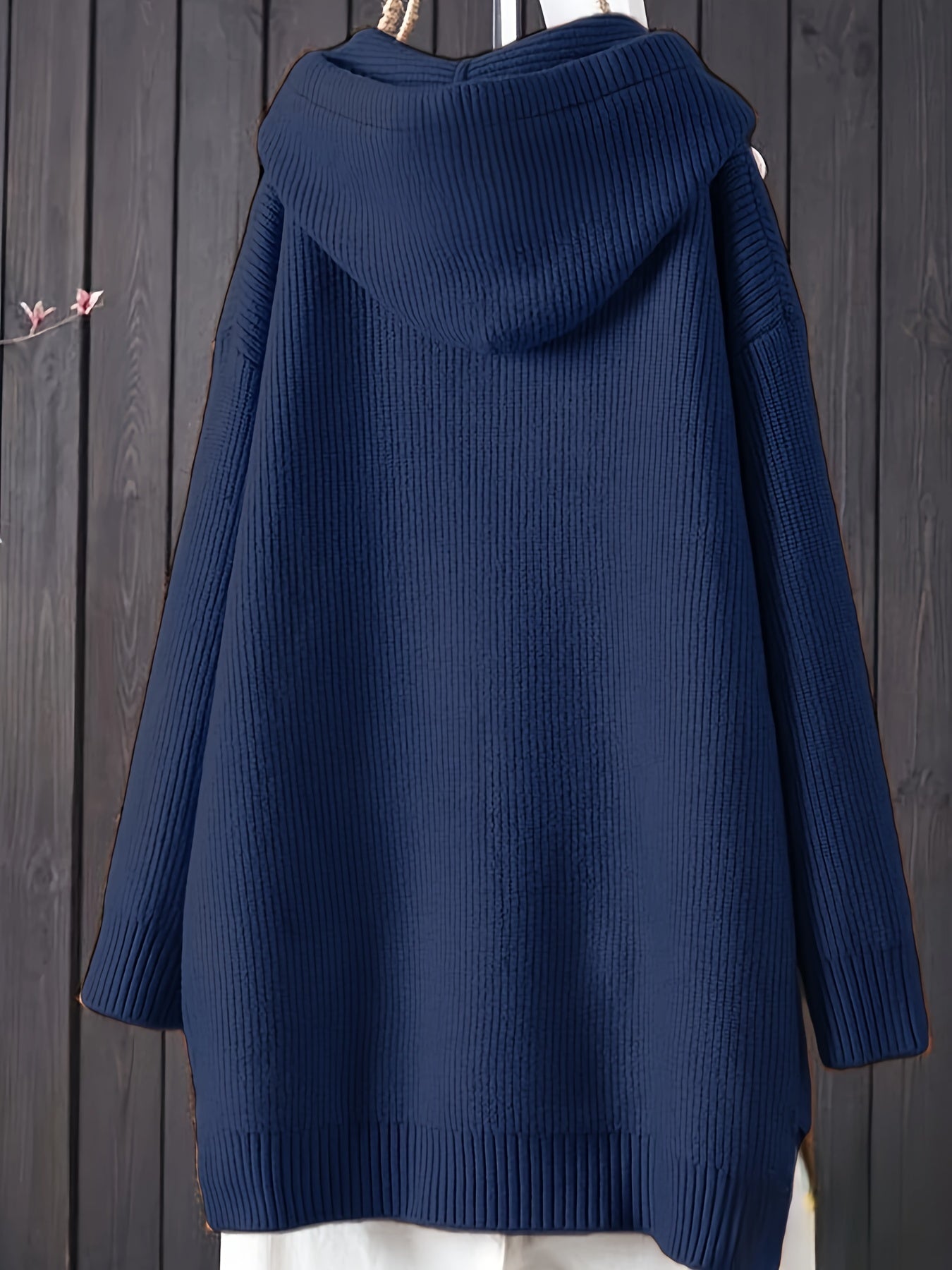 Sophia | Casual knitted hoodie with long sleeves