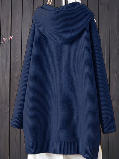 Sophia | Casual knitted hoodie with long sleeves