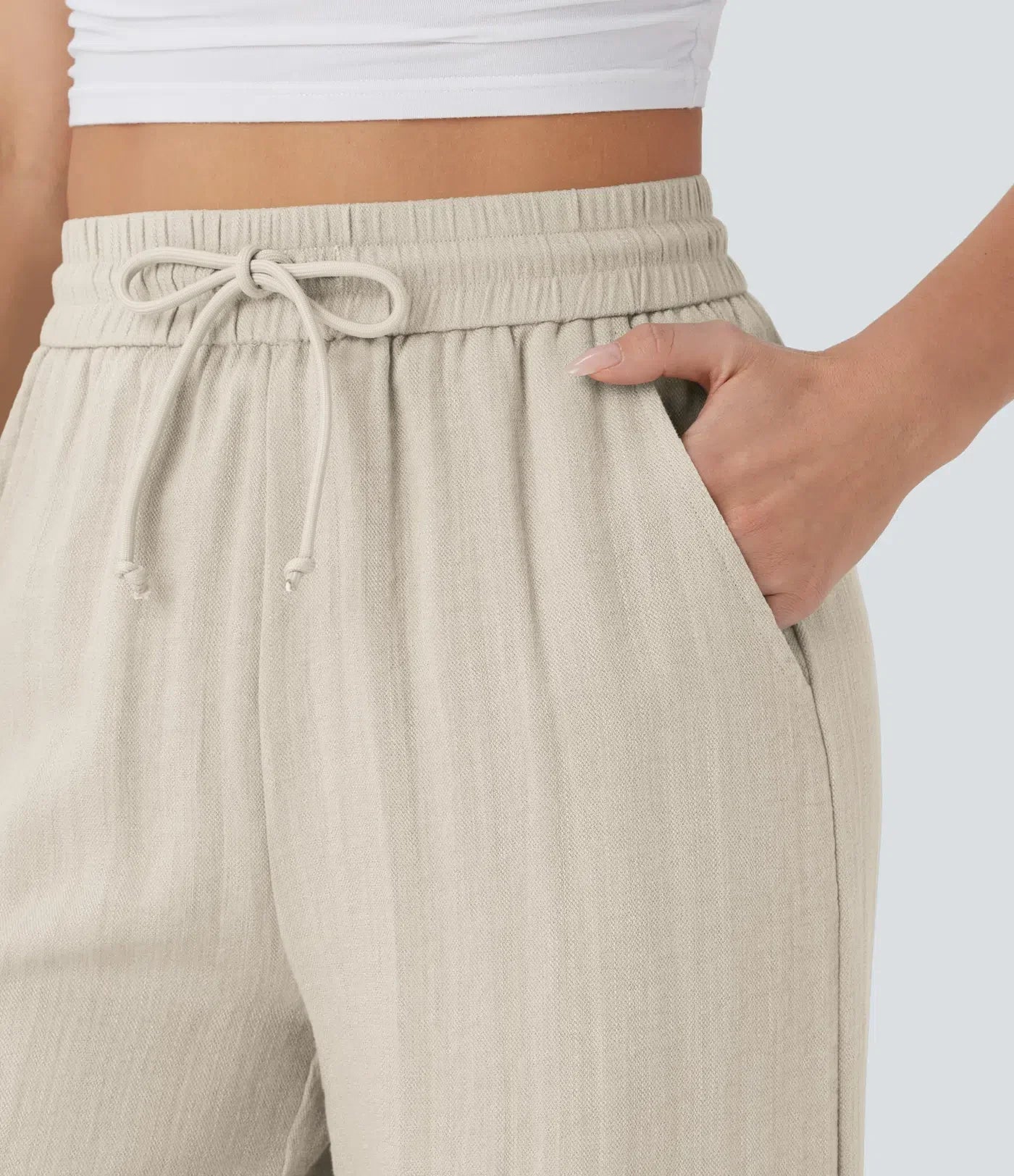 Elena | Comfortable women's linen trousers for warm days