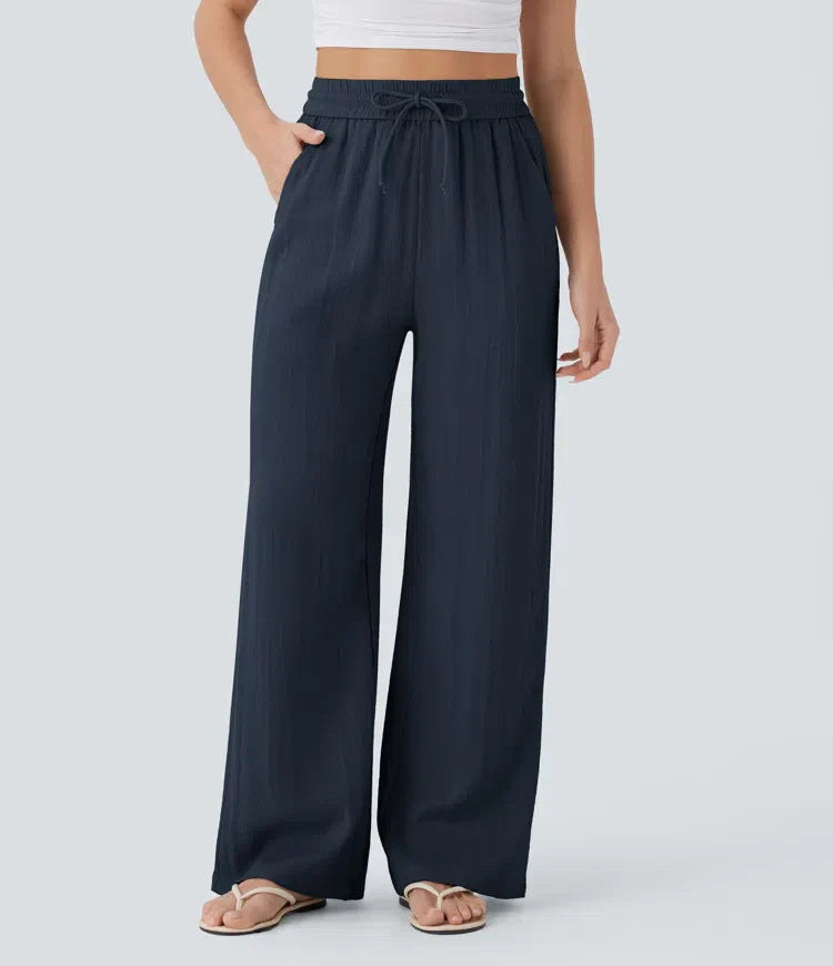 Elena | Comfortable women's linen trousers for warm days