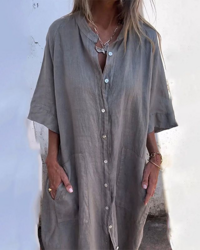 MELANY | IBIZA-STYLE CASUAL SHIRT DRESS
