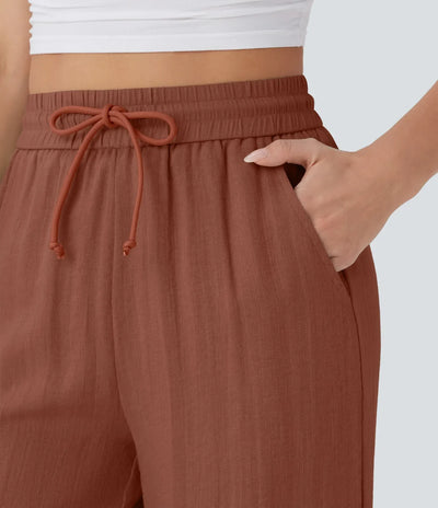 Elena | Comfortable women's linen trousers for warm days