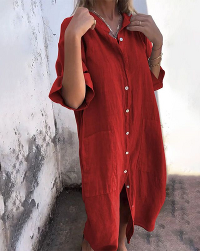 MELANY | IBIZA-STYLE CASUAL SHIRT DRESS