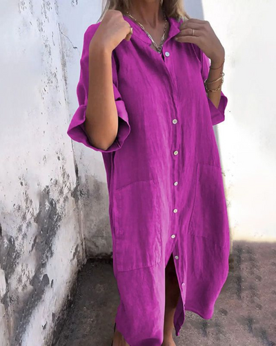 MELANY | IBIZA-STYLE CASUAL SHIRT DRESS