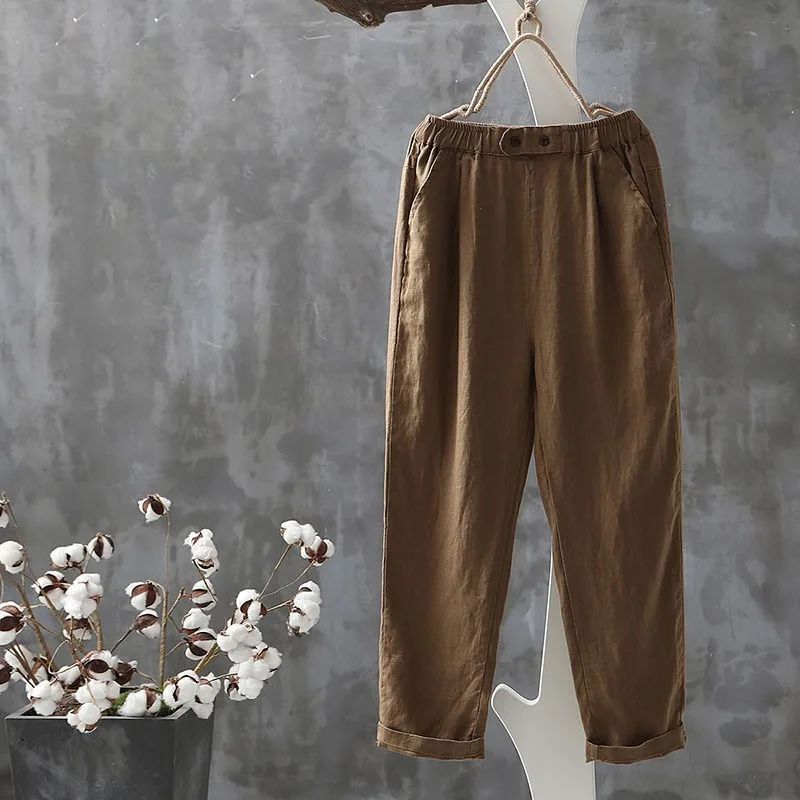 Maureen | Comfortable casual trousers in cotton and linen