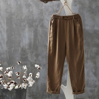 Maureen | Comfortable casual trousers in cotton and linen