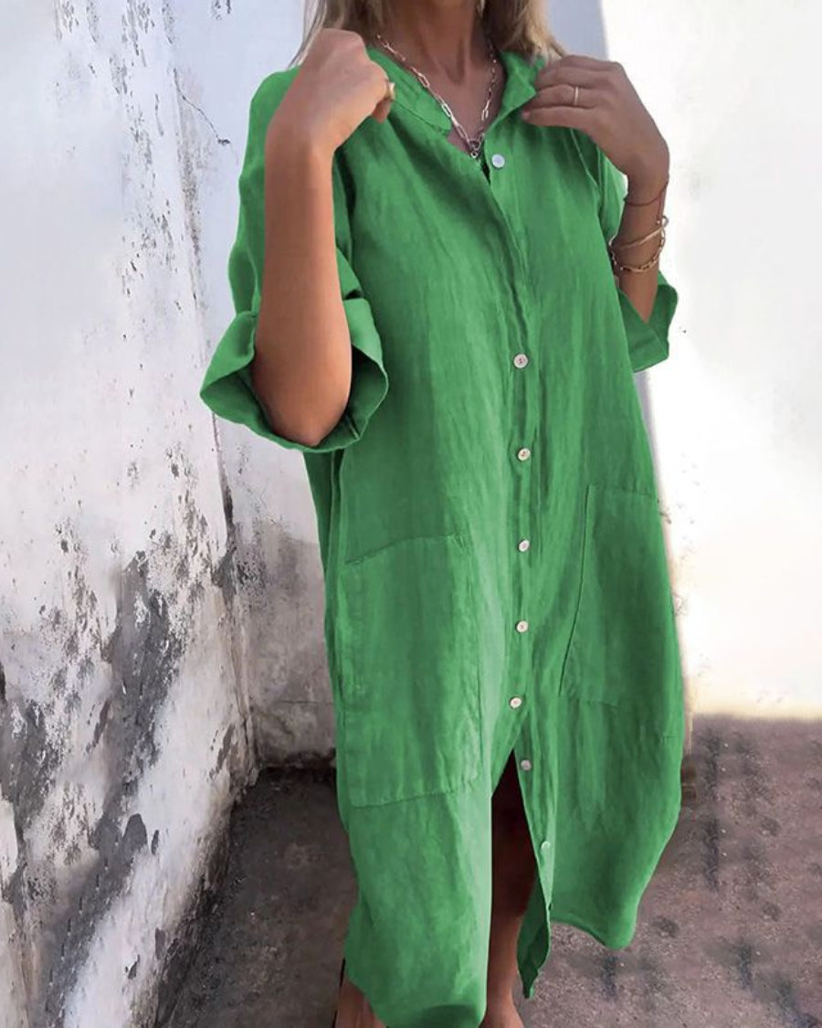 MELANY | IBIZA-STYLE CASUAL SHIRT DRESS