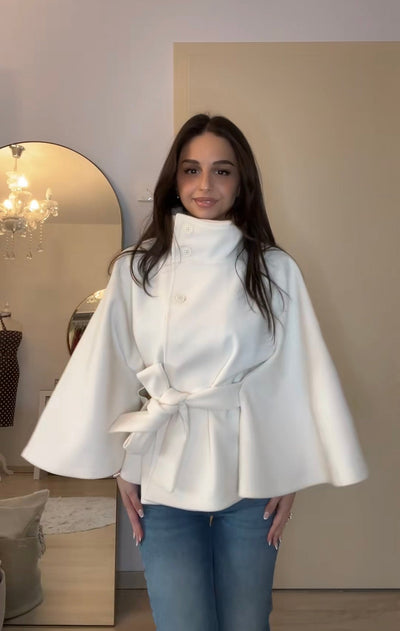 Sophie | Elegante Jacke Damen mit High-Neck & Gürtel