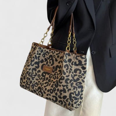 Isabelle | Large bag with elegant leopard print