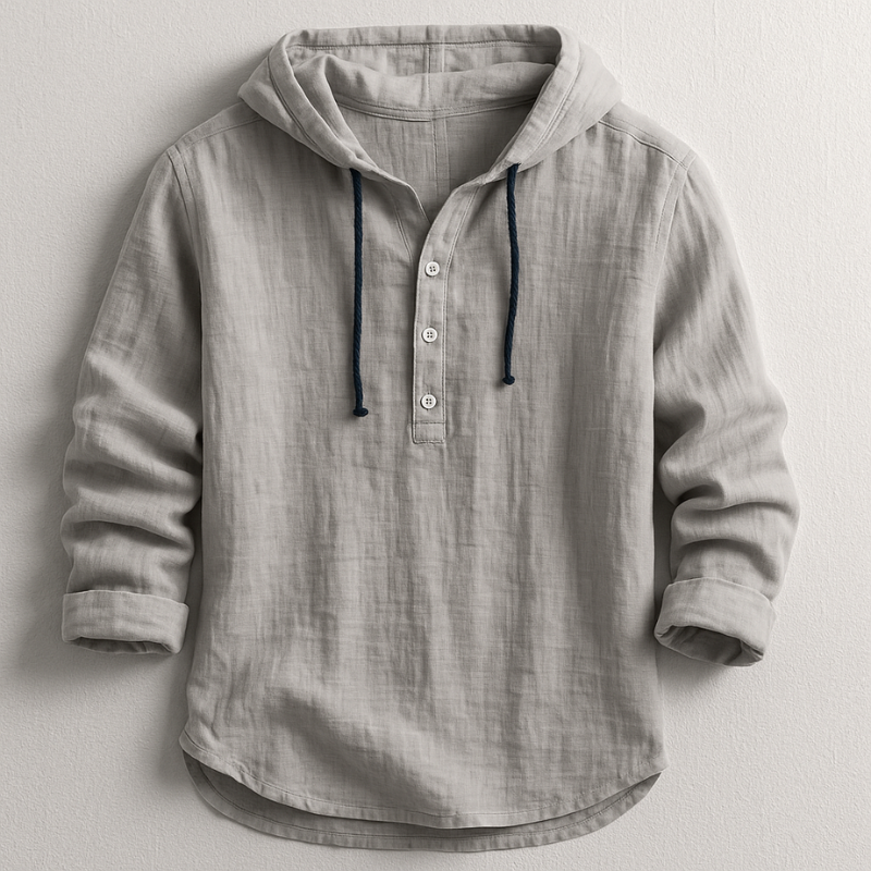 Fabian | Elegant long-sleeved shirt with a modern hood