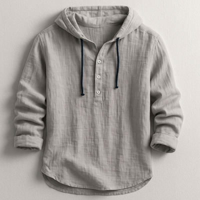 Fabian | Elegant long-sleeved shirt with a modern hood