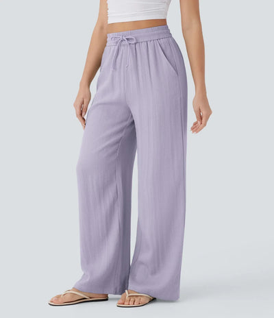 Elena | Comfortable women's linen trousers for warm days