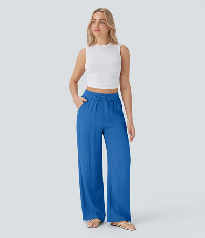 Elena | Comfortable women's linen trousers for warm days