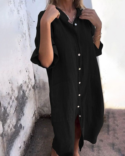 MELANY | IBIZA-STYLE CASUAL SHIRT DRESS