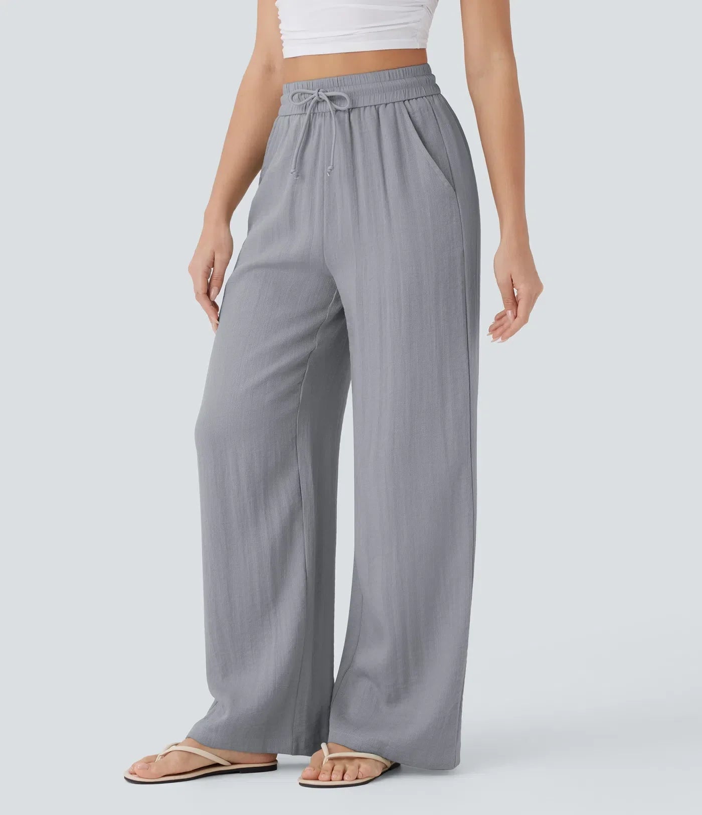 Elena | Comfortable women's linen trousers for warm days