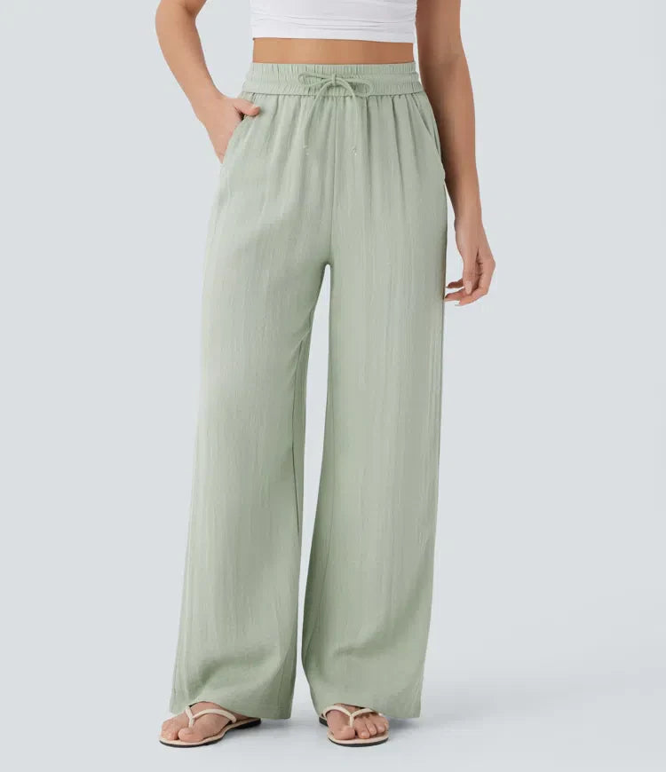 Elena | Comfortable women's linen trousers for warm days