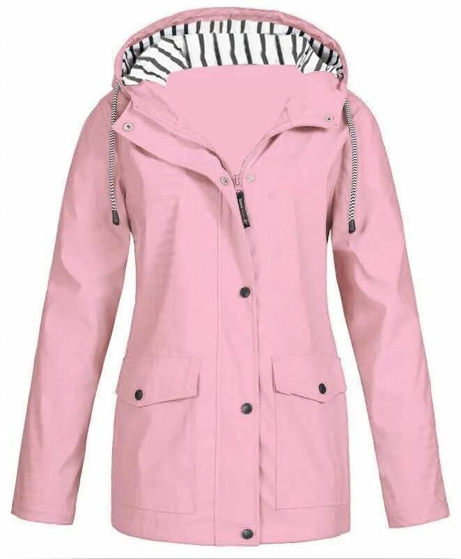 Ilektra | Elegant Long-Sleeved Waterproof Hooded Sweatshirt