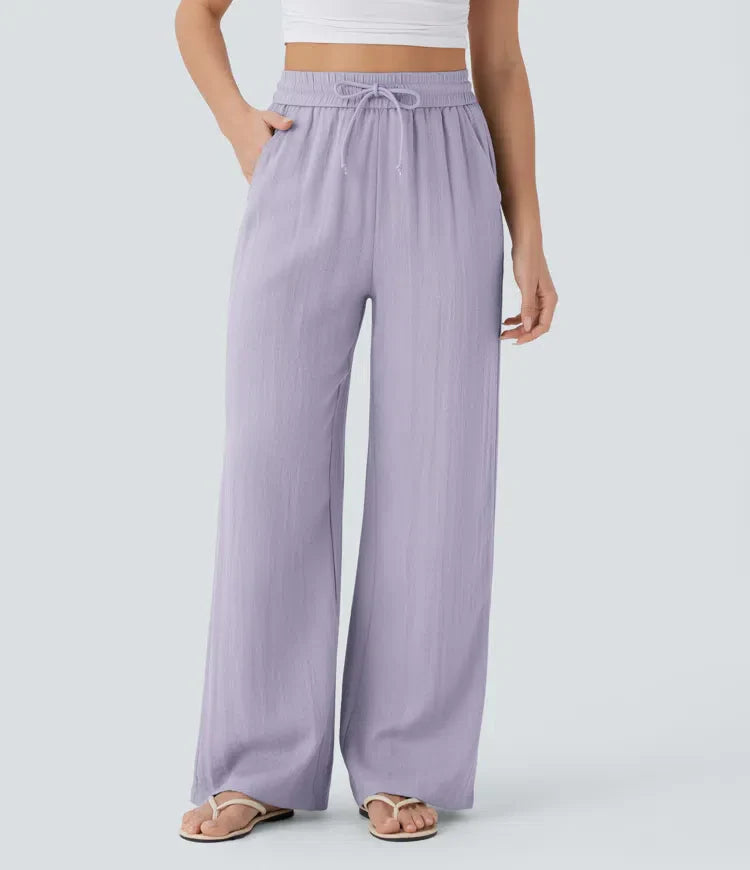 Elena | Comfortable women's linen trousers for warm days