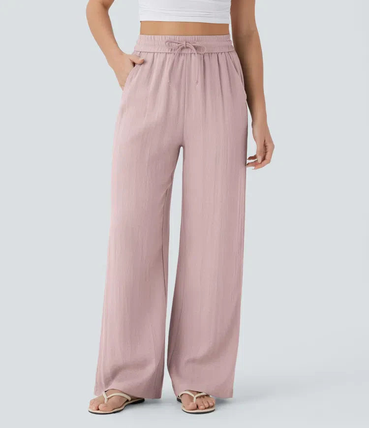 Elena | Comfortable women's linen trousers for warm days