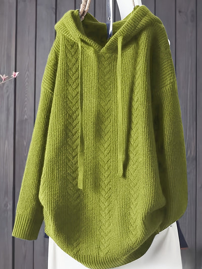 Sophia | Casual knitted hoodie with long sleeves