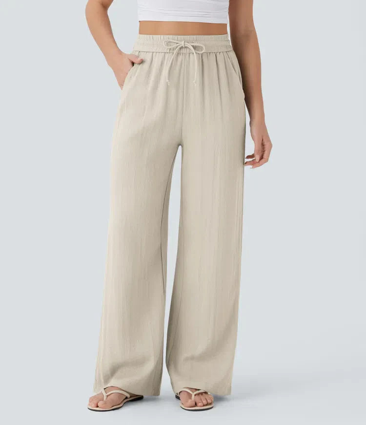 Elena | Comfortable women's linen trousers for warm days