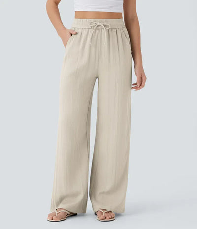 Elena | Comfortable women's linen trousers for warm days