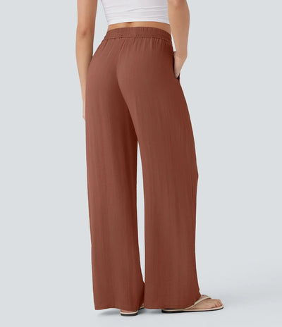 Elena | Comfortable women's linen trousers for warm days