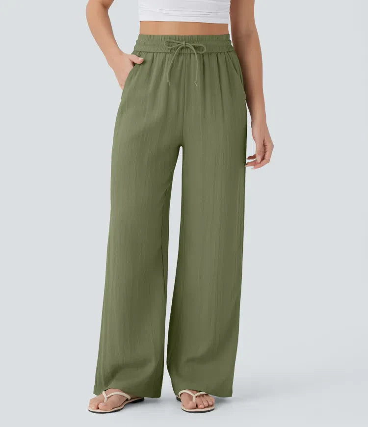 Elena | Comfortable women's linen trousers for warm days