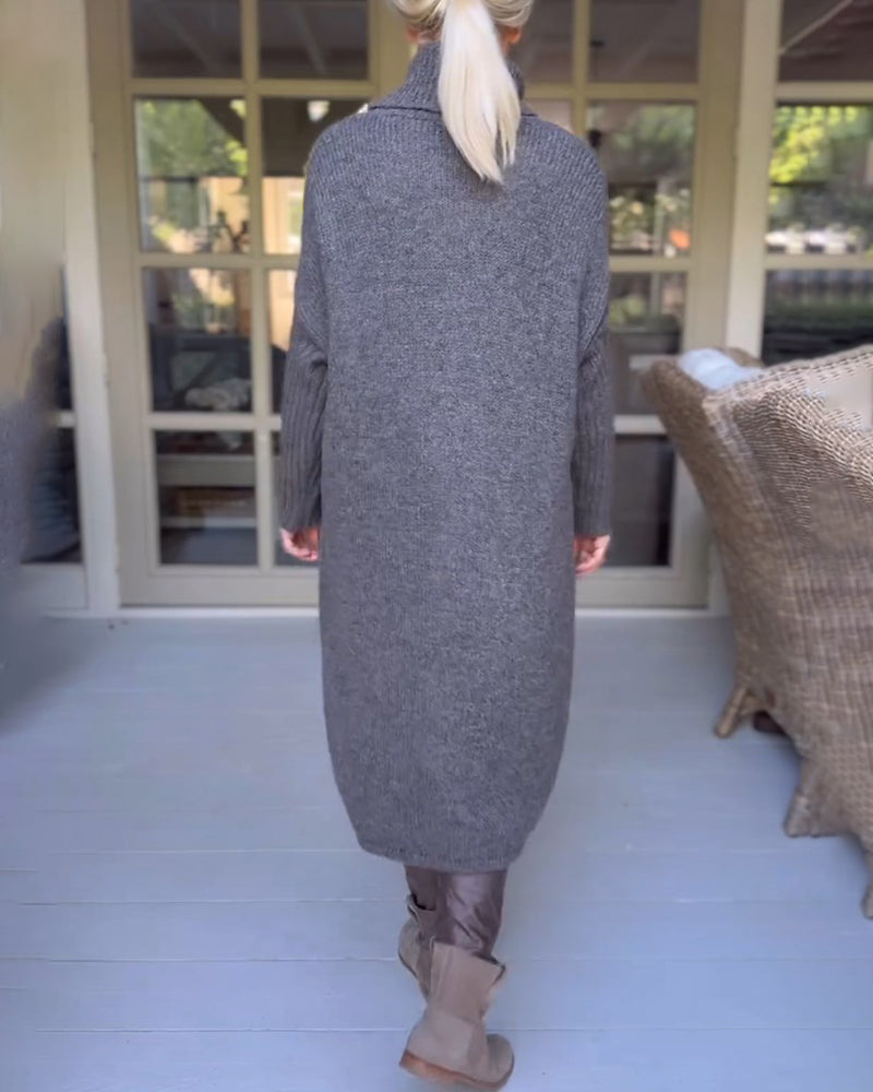 Hannah | Cosy jumper with stand-up collar and sleeves