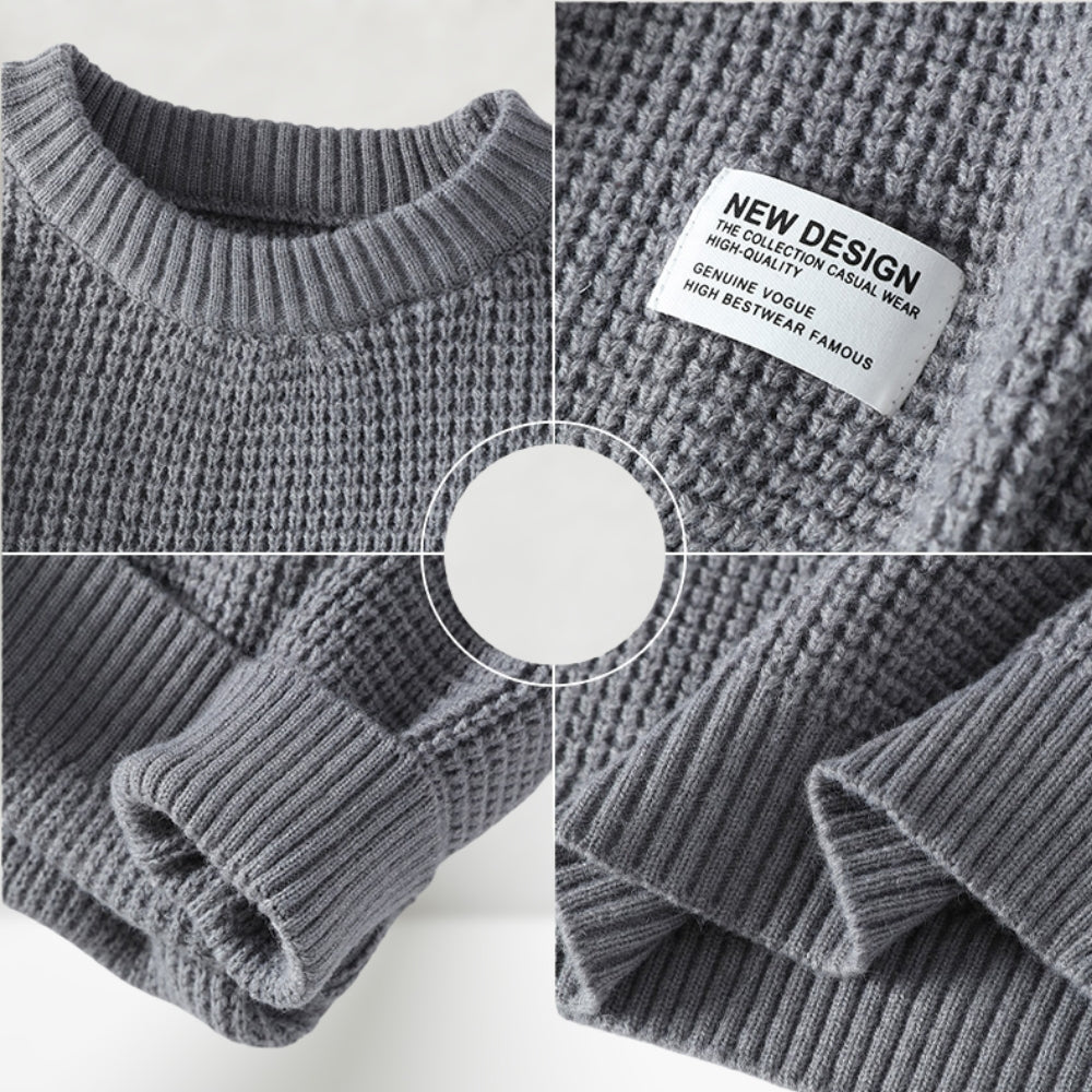 Marvin | Knitted jumper with classic round neckline