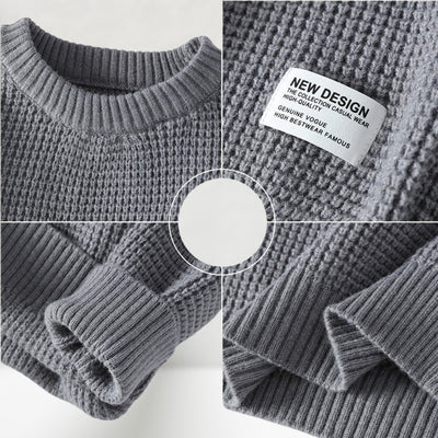 Marvin | Knitted jumper with classic round neckline