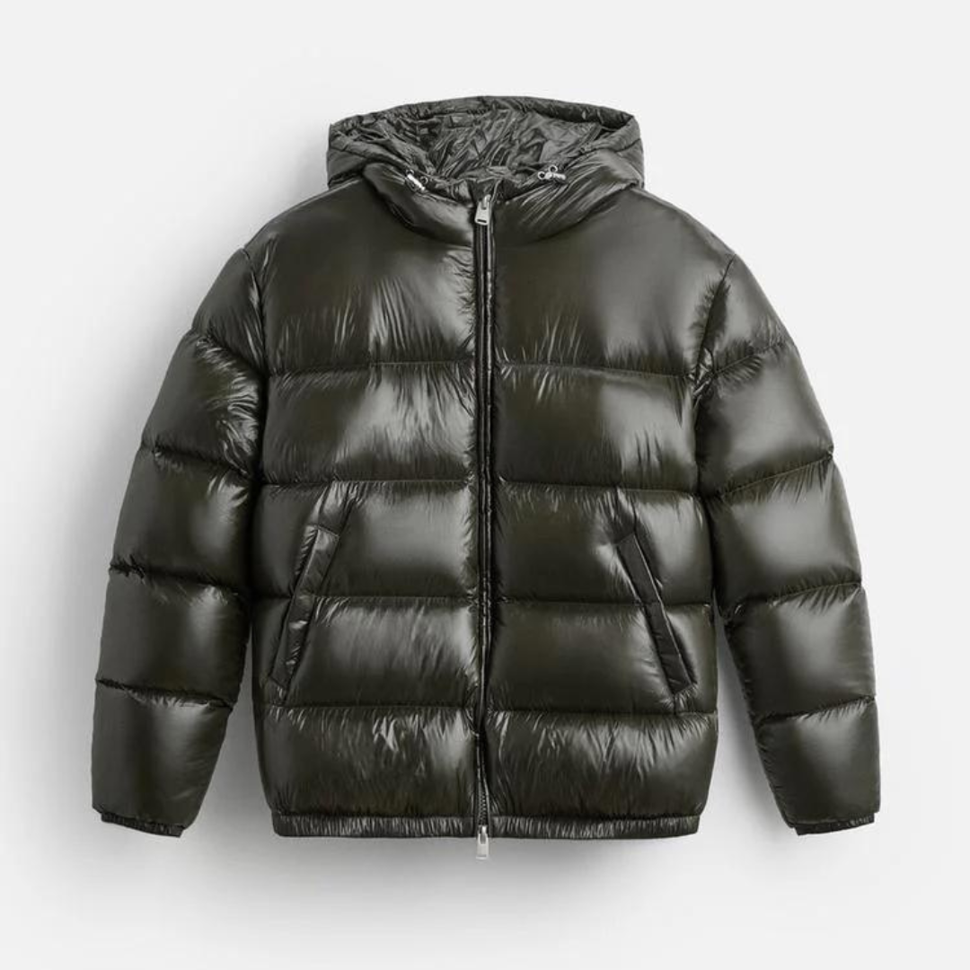 Puffer jacket with 100% genuine down feathers